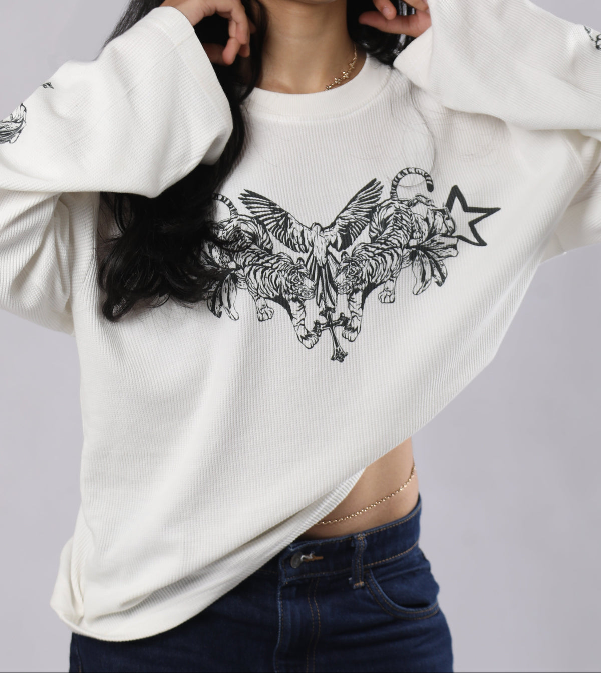T4TTOO WAFFLE KNIT