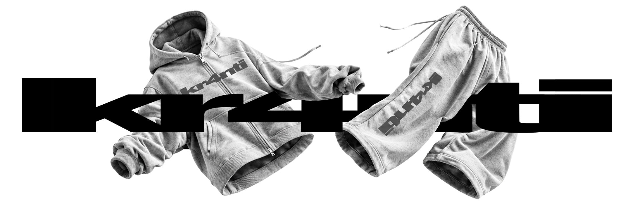 Kr4nti hoodie and sweatpants. Shop the B4SIC bundle