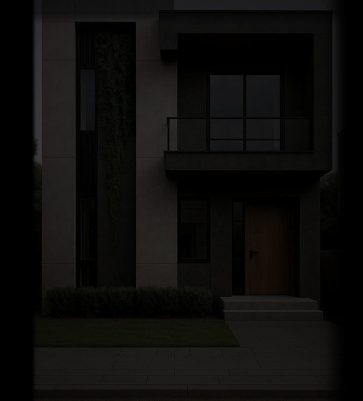HOUSEP4RTY house exterior at night